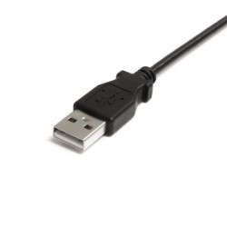 Cable de 91cm USB 2.0 acodado a la izquierda mini b, cable adaptador USB a a mini b, cable convertidor USB-a a mini USB-b, StarT