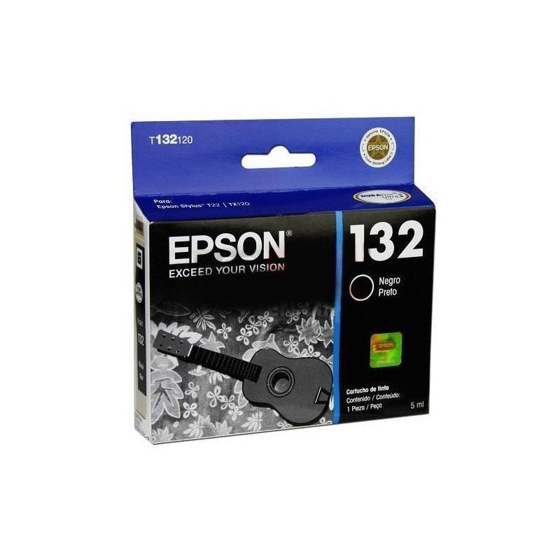Cartucho Epson modelo 132 negro, para T22, TX130, TX120