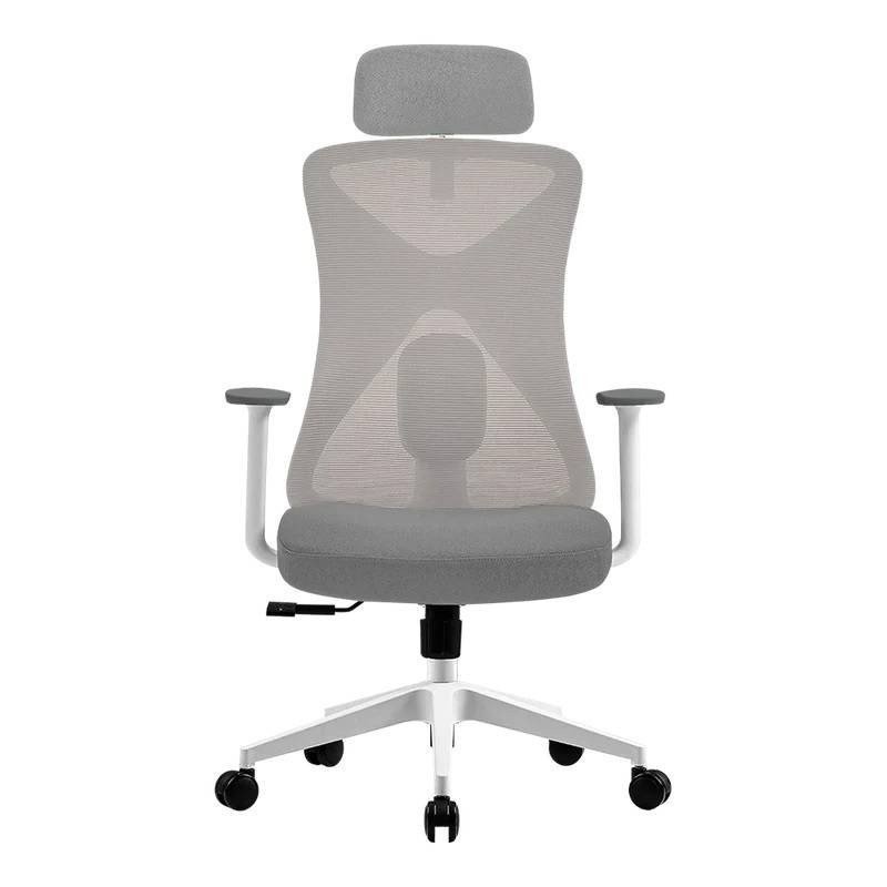 Silla Floe Pro EC737 Acteck Elite series silla de oficina ergonómica, ajuste lumbar, reposa brazos fijo, color blanco. AC-937245