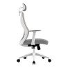 Silla Floe Pro EC737 Acteck Elite series silla de oficina ergonómica, ajuste lumbar, reposa brazos fijo, color blanco. AC-937245