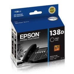 Cartucho Epson modelo 138D negro, para TX525FW