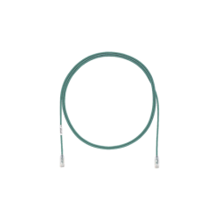 Cable de parcheo tx6, UTP cat6, diámetro reducido (28AWG), color verde, 3ft