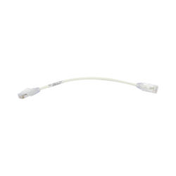 Cable de parcheo tx6, UTP cat6, diámetro reducido (28AWG), color blanco, 8in (20.2cm)