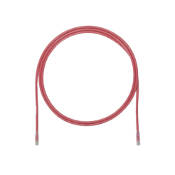 Cable de parcheo UTP, Cat 6a, 24 AWG, cm, color rojo, 17ft