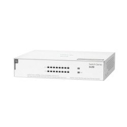 Switch HPe Aruba r8r46a instant on 1430 con 8 puertos Poe clase 4 RJ45 10/100/1000 Mbps no administrable