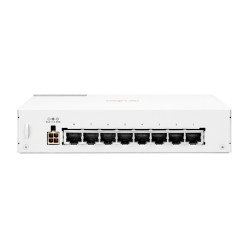 Switch HPe Aruba r8r46a instant on 1430 con 8 puertos Poe clase 4 RJ45 10/100/1000 Mbps no administrable