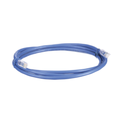 Cable de parcheo UTP, cat6a, 24 AWG, cm, color azul, 3ft