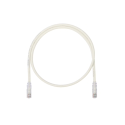 Cable de parcheo UTP, Cat 6a, 24 AWG, cm, color blanco, 5ft