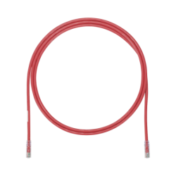Cable de parcheo UTP, Cat 6a, 24 AWG, cm, color rojo, 5ft