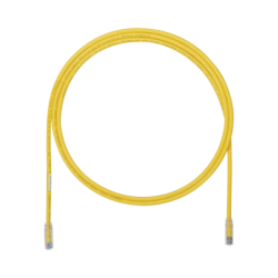 Cable de parcheo UTP, cat6a, 24 AWG, cm, color amarillo, 5ft