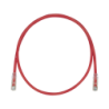 Cable de parcheo tx6, UTP Cat 6, 24 AWG, cm, color rojo, 15ft