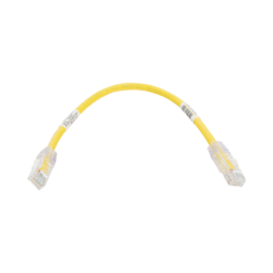 Cable de parcheo tx6, UTP Cat 6, 24 AWG, cm, color amarillo, 1ft