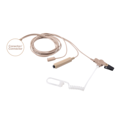 Kit de Micrófono-Audífono profesional de 3 cables para Kenwood NX-340/320/420, TK-3230/3000/3402/3312/3360/3170