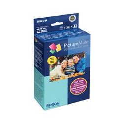Cartucho Epson modelo T5845 4 colores, incluye 100 hojas mate picture 
