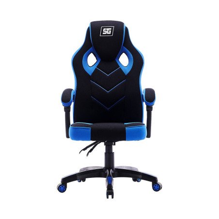 Silla vorago start the game CGC301-BL, tela, reclinable, negro/azul
