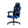 Silla vorago start the game CGC301-BL, tela, reclinable, negro/azul