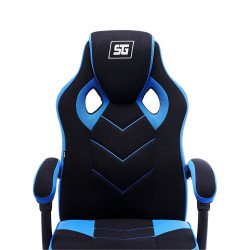 Silla vorago start the game CGC301-BL, tela, reclinable, negro/azul