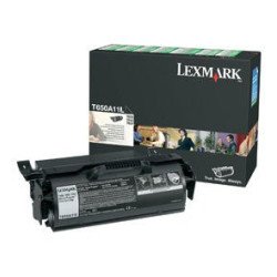 Tóner Lexmark negro rendimiento estándar para 7,000 páginas (t650a11l)
