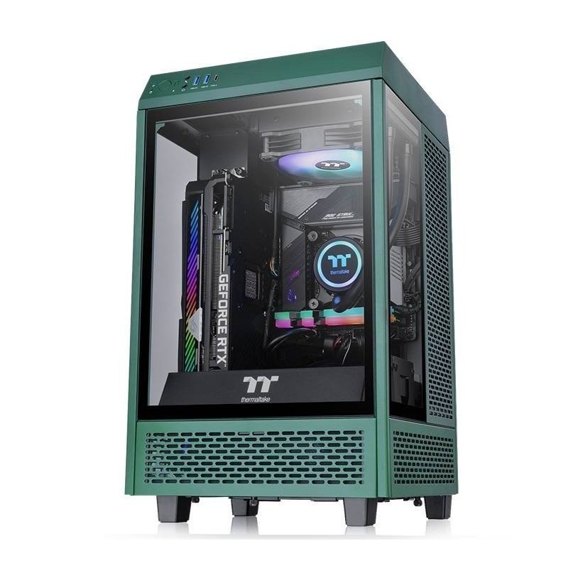Gabinete Thermaltake The Tower 100 Racing Green (CA-1R3-00SCWN-00) - C