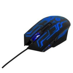 Mouse gamer alámbrico USB RGB Vortred by Perfect Choice negro