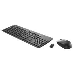Teclado/mouse inalámbrica HP Slim USB negro