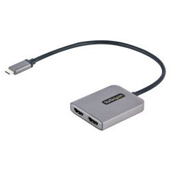 Divisor Extensor de Monitor HDMI 4K 60Hz para Portátil - HDR - con Cable Incorporado Extra Largo