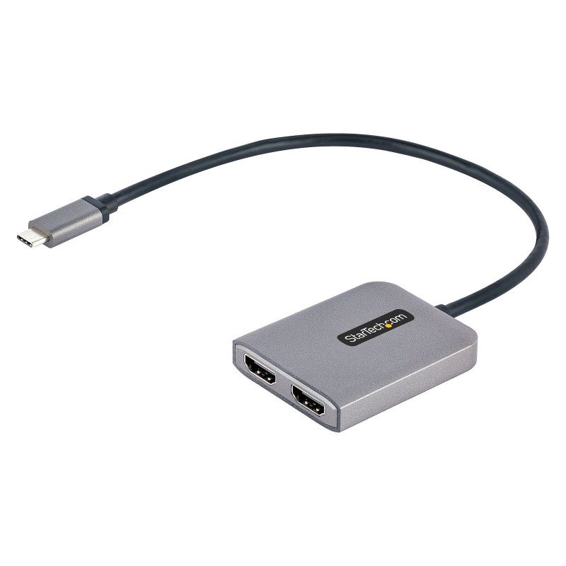 Divisor Extensor de Monitor HDMI 4K 60Hz para Portátil - HDR - con Cable Incorporado Extra Largo