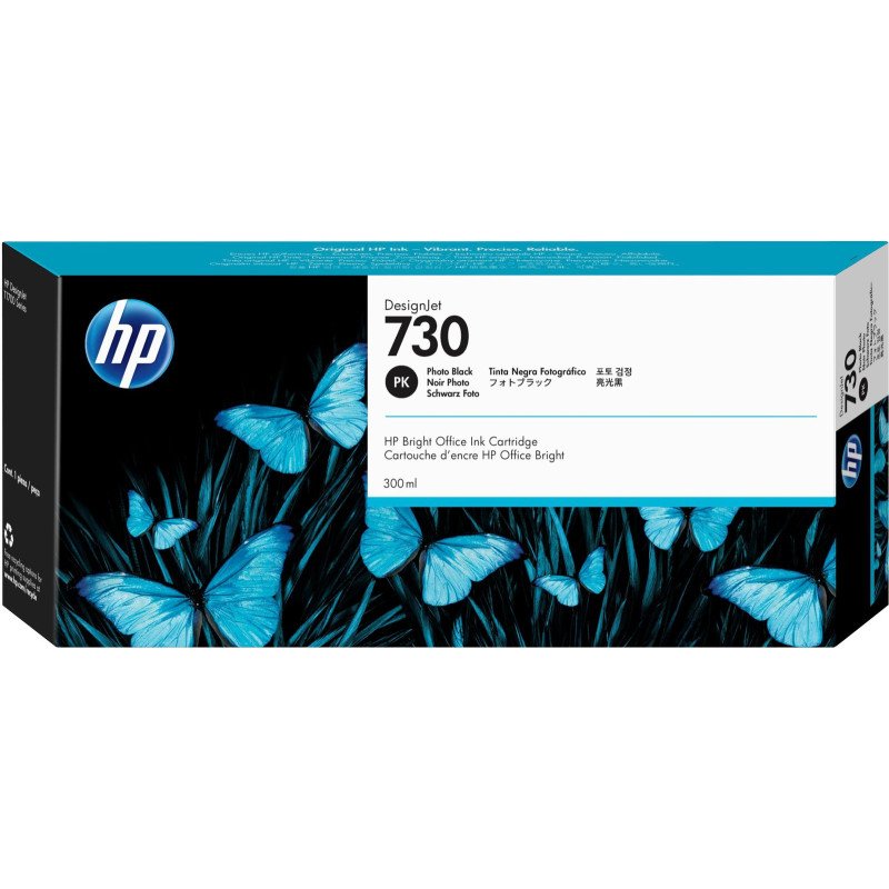 HP Cartucho de tinta DesignJet 730 negro fotográfico de 300 ml HP Cartucho de tinta DesignJet 730 negro fotográfico de 300 ml