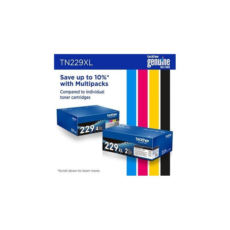 Tóner Brother TN-229XLM, 2300 páginas, magenta