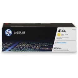 Cartucho tóner HP 414A W2022A - Laser, 2100 páginas, Amarillo 414A, HP Color LaserJet Pro M454