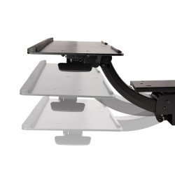 Repisa para Teclado y Ratón para Debajo del Escritorio - de 30cm x 78cm - de Altura Ajustable