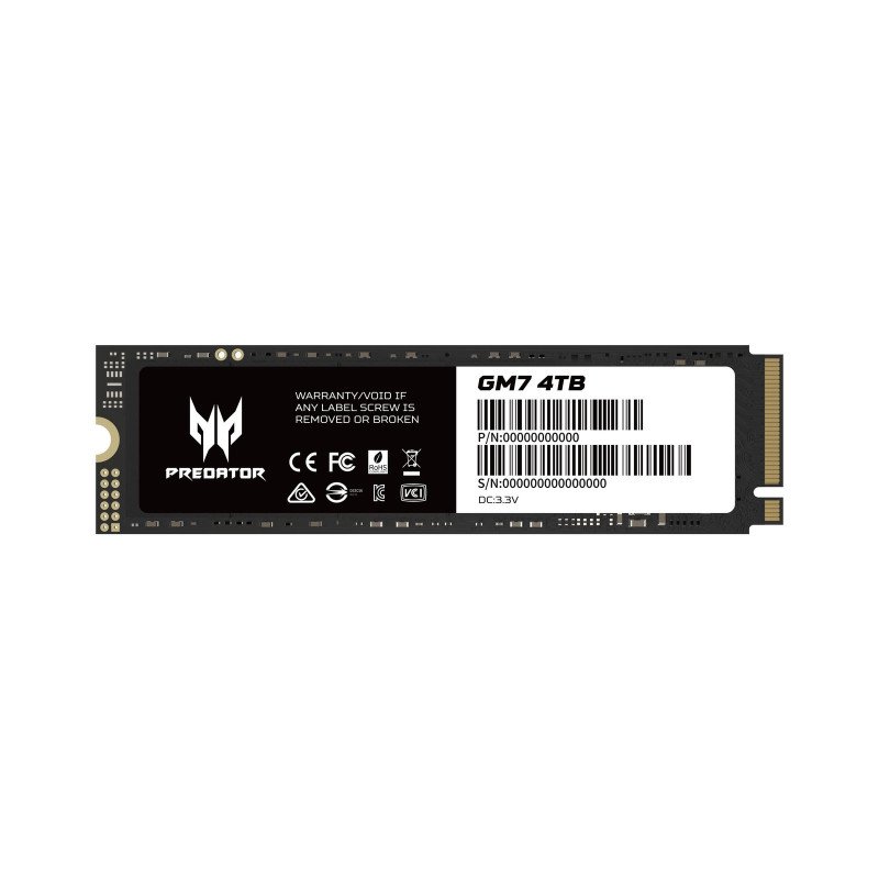 SSD Acer GM7, 4 TB, M.2, 7400 MB/s