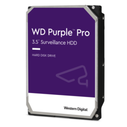 Disco duro interno WD Purple pro 3.5 10TB SATA3 6GB/s 256mb 24x7 para DVR y NVR de 1-16 bahías y 1-64 cámaras con IA