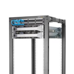 Rack 15U Móvil de Marco Abierto de 4 Columnas para Servidores - Rack de Cuatro Columnas de 19 Pulgadas