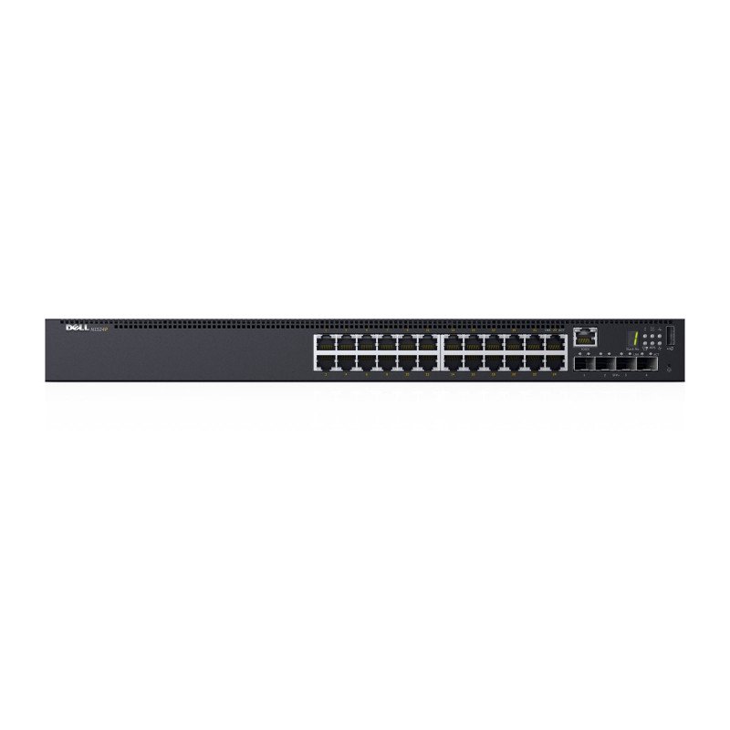 Switch administrable DELL N1524, L2/L3, Gigabit Ethernet (10/100/1000), Energía sobre Ethernet (PoE), Montaje en rack, 1U Switch administrable DELL N1524, L2/L3, Gigabit Ethernet (10/100/1000), Energía sobre Ethernet (PoE), Montaje en rack, 1U