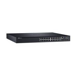 Switch administrable DELL N1524, L2/L3, Gigabit Ethernet (10/100/1000), Energía sobre Ethernet (PoE), Montaje en rack, 1U
