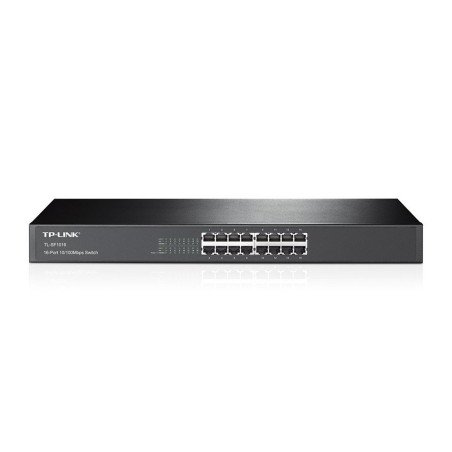 Switch TP-Link 16 puertos 10/100 mbps no administrable para rack de 19 pulgadas