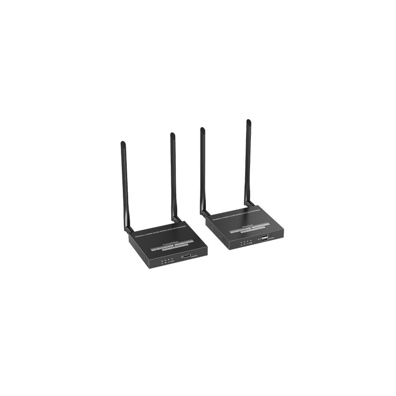 Kit Extensor Inalámbrico, 4K@60Hz, Transmisión hasta 50m, Transferencia IR, Emparejamiento SSID