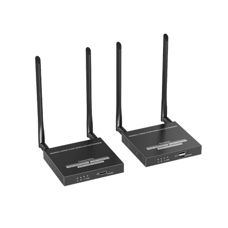 Kit Extensor Inalámbrico, 4K@60Hz, Transmisión hasta 50m, Transferencia IR, Emparejamiento SSID