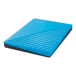 Disco duro externo portátil 2TB WD My Passport azul 2.5, USB3.0, copia local, encriptación, Win