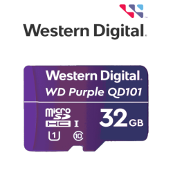 Western wdd032g1p0c- memoria de 32GB micro SDHC, línea purple, clase 10 u1, lectura 50mb, escritura 40mb, especializada para vid