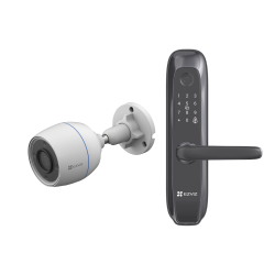 Kit de Cerradura Inteligente con Cámara IP Wi-Fi modelo CS-H3C, Apertu