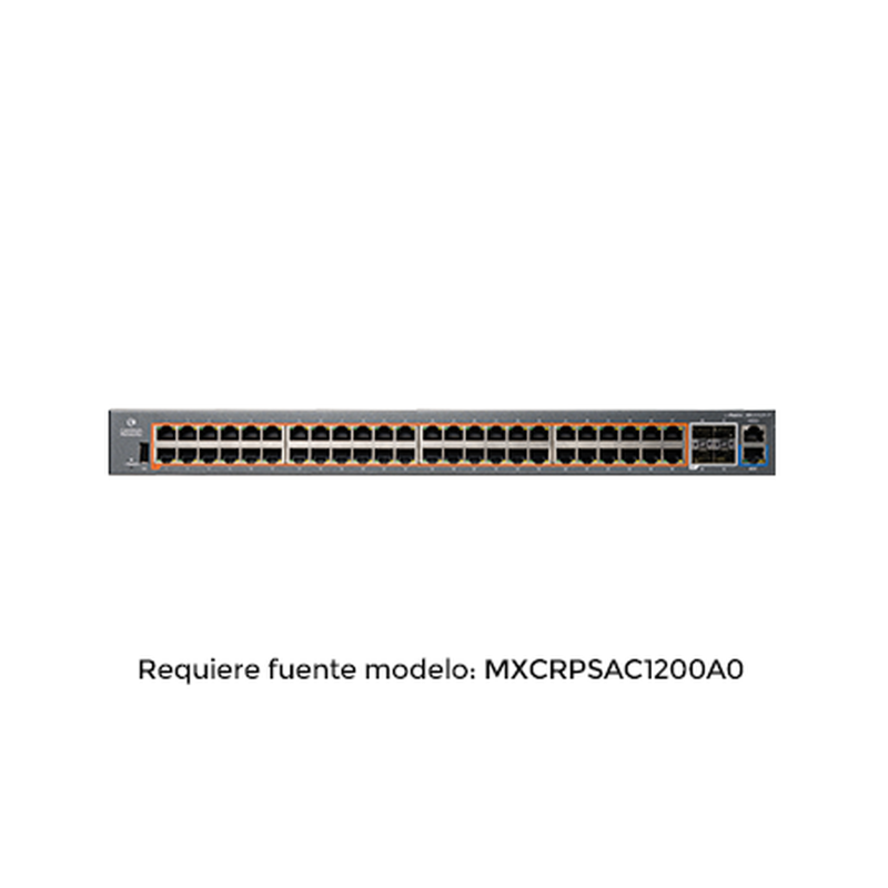 Cnmatrix ex2052r-p, conmutador inteligente ethernet PoE, 48 x 1 GPS y 4  SFP +, fuente de alimentación extraíble