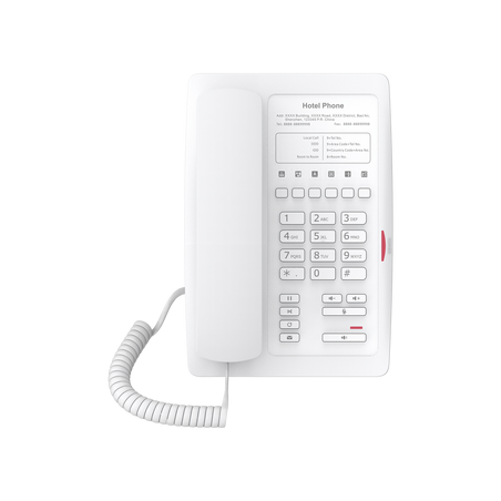 Teléfono IP WiFi para Hotelería, profesional con 6 teclas programables