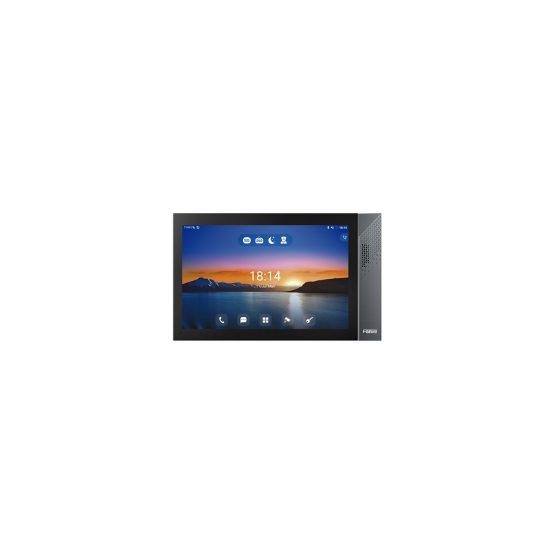 Monitor IP/SIP para interior con Android, Wi-Fi, Bluetooth, Pantalla táctil de 10.1", audio de 2 vías, PoE, 8 interfaces de entr