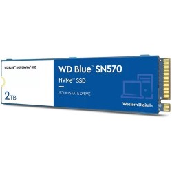 Unidad de estado sólido interno 2TB WD blue SN570 m.2 2280 NVME PCie gen3 x4 lect.3500MB/s escrit.3500MB/s PC laptop minipc