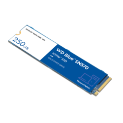 Unidad de estado sólido SSD WD Blue SN570 NVME m.2 250GB PCie gen3 x4 lect 3300MB/S escrit 1200mb/s
