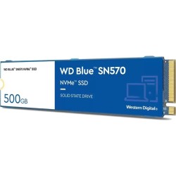 Unidad de estado sólido SSD WD blue SN570 NVME m.2 500GB PCie gen3 x4 lect 3500MB/S escrit 2300mb/s