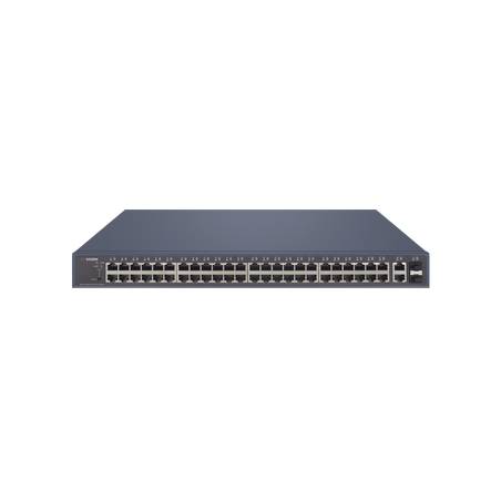 Switch PoE+, Monitoreable, 48 Puertos 10/100/1000 Mbps PoE+, 2 Puertos 10/100/1000 Mbps Uplink, 2 Puertos SFP, 470 Watts Totales