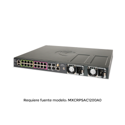 Switch inteligente cnmatrix TX2020r-p con 16 puertos PoE y 4  SFP+, para fuentes removibles